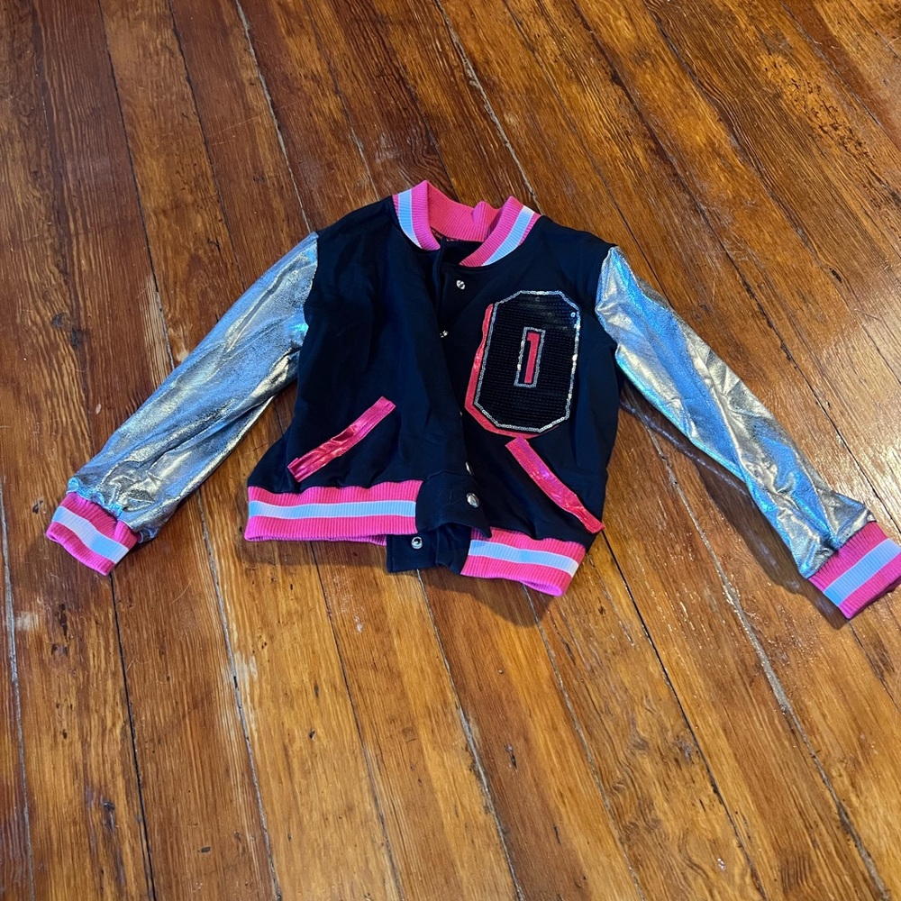 Weissman Kids Dance Jacket with Silver and Pink Accents